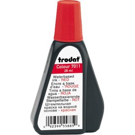Gummistämpelfärg Trodat 7011 28 ml Röd
