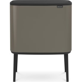 Brabantia BO Touch Bin 11+23 L, platinum