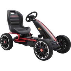 Abarth pedal-Gokart med gummidäck, svart