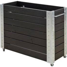 Plus Cubic blomlåda, 120x50x95 cm, svart