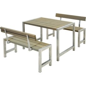 Plus Café plankset, L. 127 cm, Gråbrun