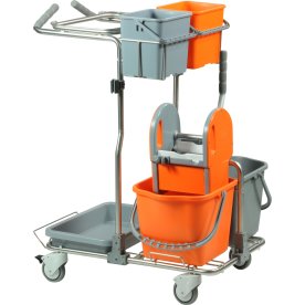 Minatol Smart städvagn med hinkar och press
