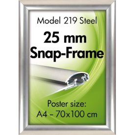 Aluminium snäppram, A2, Grå
