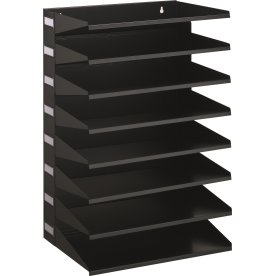 Durable sorteringsfack, 8-delat, svart