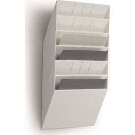 Broschyrhållare Durable Flexiboxx A4 Liggande Vit