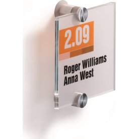 Durable Crystal Sign, skylt, 105 x 105 mm