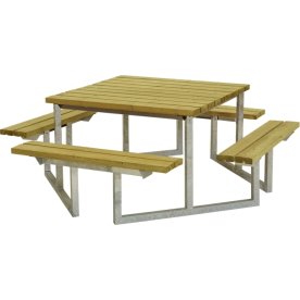 Plus Twist bänkset, Natur, 204 cm