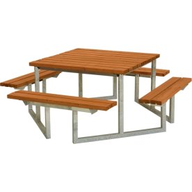 Plus Twist bänkset, Teak, 204 cm