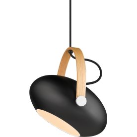 Takpendel D.C Ø26 cm Med trädetalj Svart/Ek,