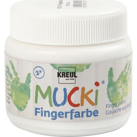 Fingerfärg Mucki 150 ml vit
