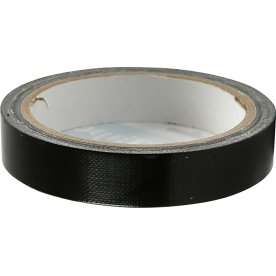 Textiltejp 19 mm x 25 m, svart