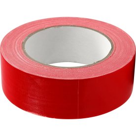 Textiltejp 38 mm x 25 m, röd
