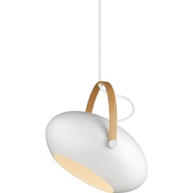 Takpendel D.C Ø40 cm Med trädetalj Vit/Ek