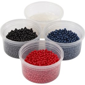 Modellera Pearl Clay 3x 25 g Mörkblå/röd/svart