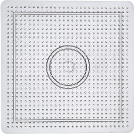 Pärlplatta 14,5x14,5 cm stor kvadrat.