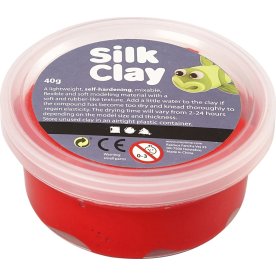 Modellera Silk Clay 40g röd