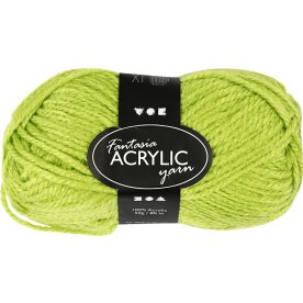 Akrylgarn Fantasia 50g ljusgrönt