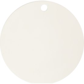 Terrakottatallrik 15 cm vit