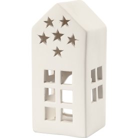 Värmeljus hus vit 8 st