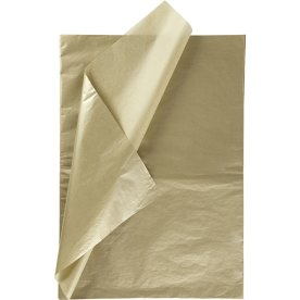 Silkespapper 50x70 cm 14g 25 ark guld
