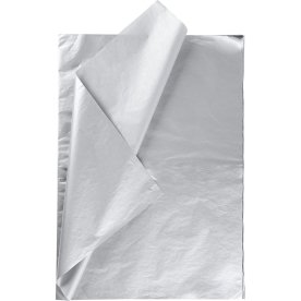 Silkespapper 50x70 cm 14g 25 ark silver