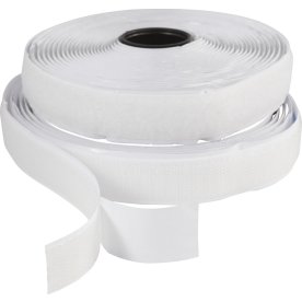 Kardborreband 20 mm x 5 m Vit