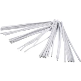 Piprensare Chenille 6 mm 50 st Vit