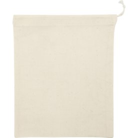 Påse med snörning | 21x25 cm | Vit | 5 st
