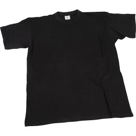 T-shirt | Rund hals | St 3-4 år | Svart