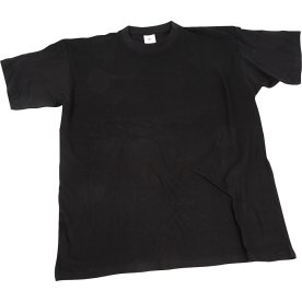 T-shirt | Rund hals | St 7-8 år | Svart