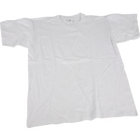 T-shirt | Rund hals | St L | Vit