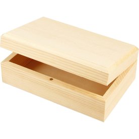 Smyckeskrin av trä magnetlås | 14x9x5 cm