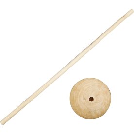Rundstav med fot | 6,5mm x 30cm | 5 st