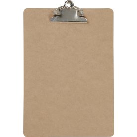 Skrivplatta A5 MDF Silverklämma