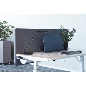 Bordsskärmvägg Silent Express 180x65 cm Mörkgrå