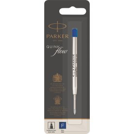 Parker Quink Refill | Kulspetspenna | F | Blå