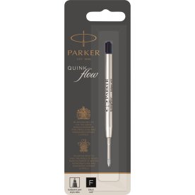 Parker Quink Refill | Kulspetspenna | F | Svart