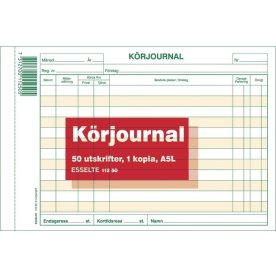 Blankett körjournal A5L 2x50 blad