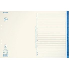 Pappersregister JOPA A3L A-Ö vit/blå
