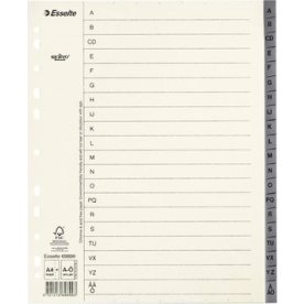 Pappregister System Servo A4+ A-Ö grå