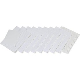 Plastregister A4+ A-Ö 225/240x297mm vit