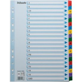 Register Mylar A4 A-Ö multifärgat