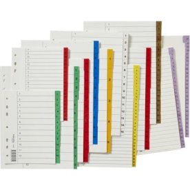 Register plastflik A-Ö röd 10/FP