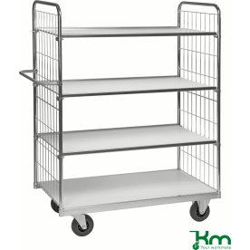 Bordsvagn med galler, 4 plan, 119x65x169,5, 300 kg