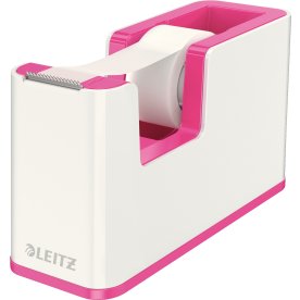 Leitz WOW Tejpdispenser | Vit/rosa
