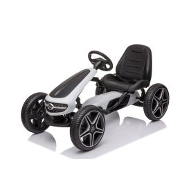 Mercedes Benz pedaldriven gokart för barn vit
