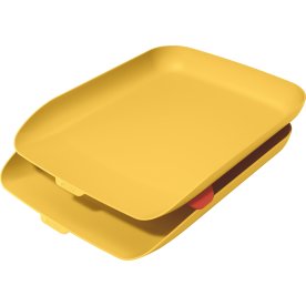 Brevkorgsset Leitz Cosy | 2 korgar | Gul
