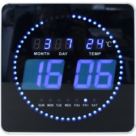 Unilux Flo Digital LED-klocka | 28x28 cm