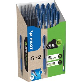 Pilot G-2 Greenpack bläckpennor | M | Blå
