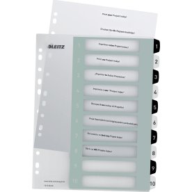 Leitz Wow Skrivbart Register A4 1-10